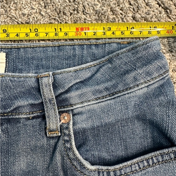 Free People We the Free Mid Rise Bootcut Distressed Jeans 28 6 flare stretch - Picture 5 of 8